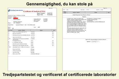 Liposomalt C-vitamin med Zink og Citrusbioflavonoider