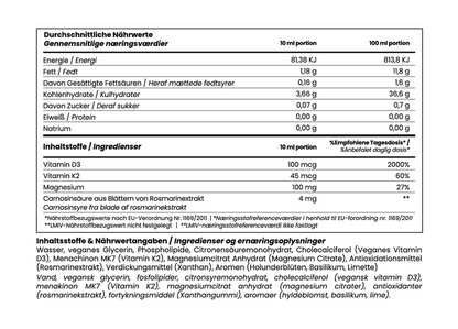 Liposomalt Vitamin D3 med Magnesium og K2