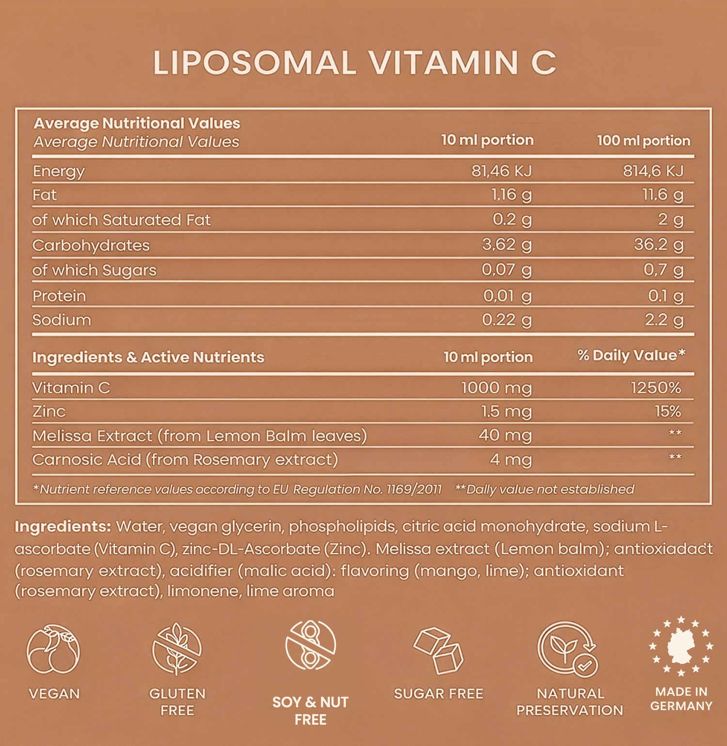 Liposomalt C-vitamin med Zink og Citrusbioflavonoider