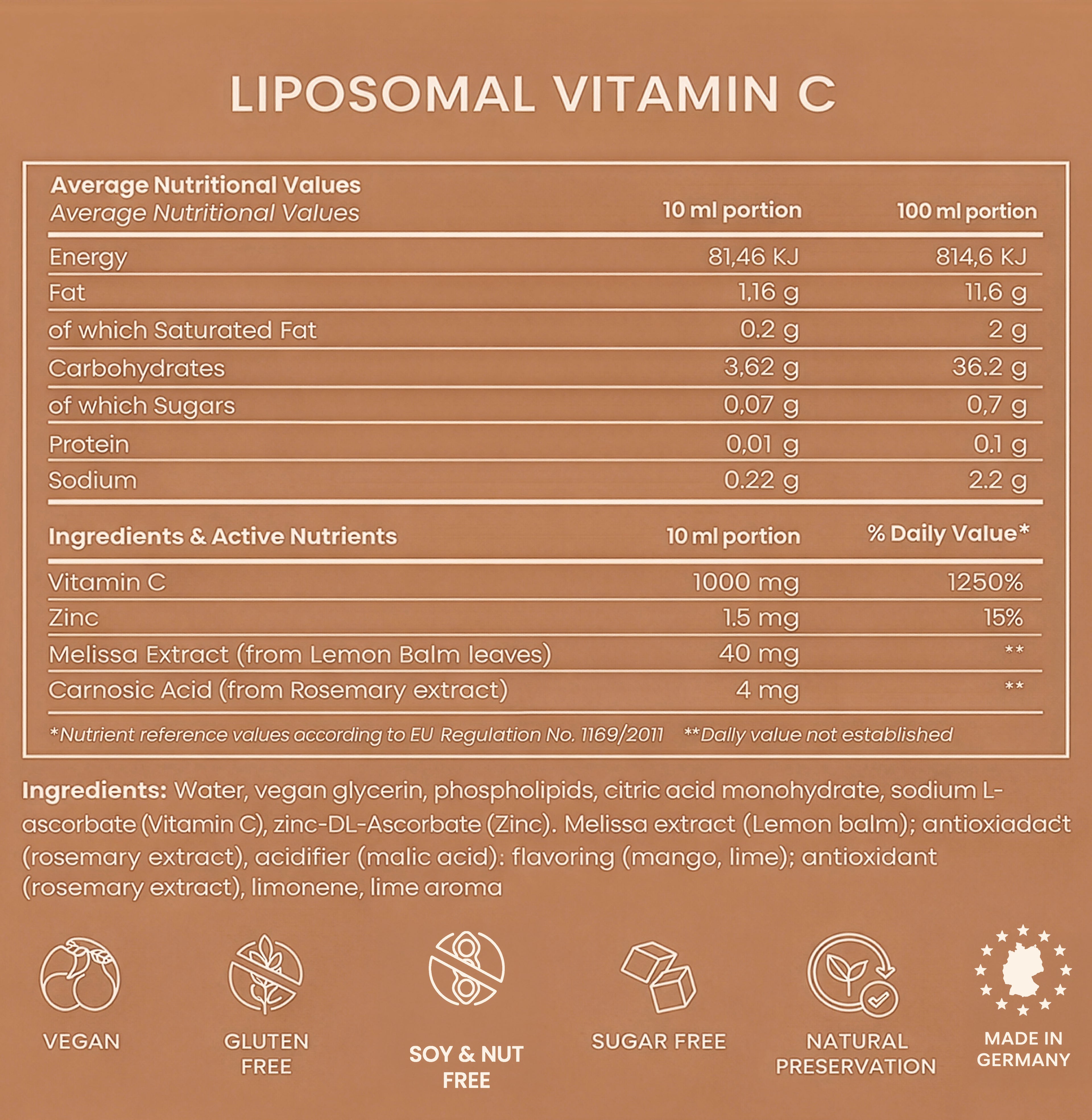 Liposomalt C-vitamin med Zink og Citrusbioflavonoider