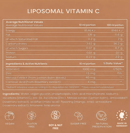 Liposomalt C-vitamin med Zink og Citrusbioflavonoider